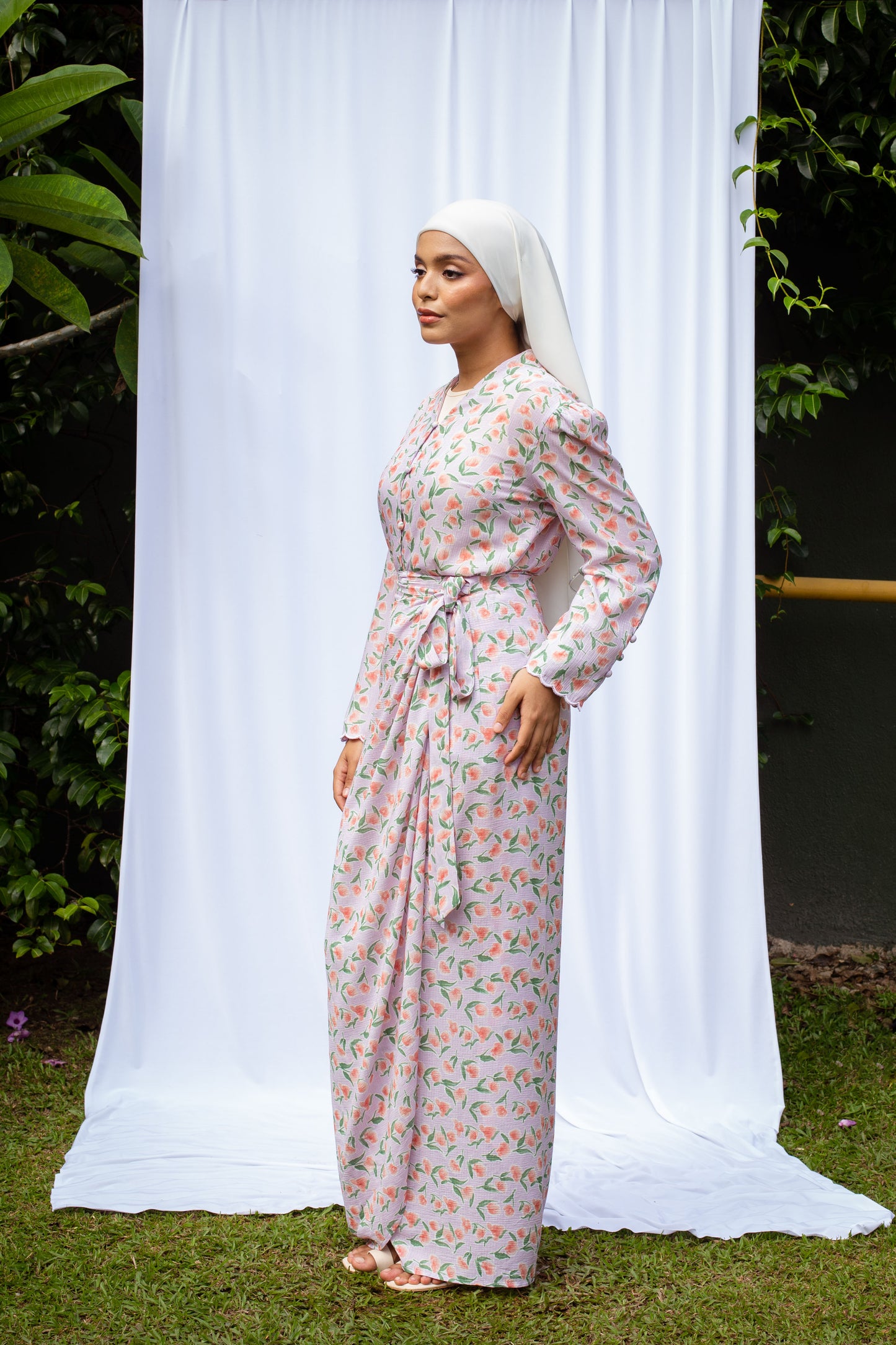 Kurung Kedah Cherry Blossom
