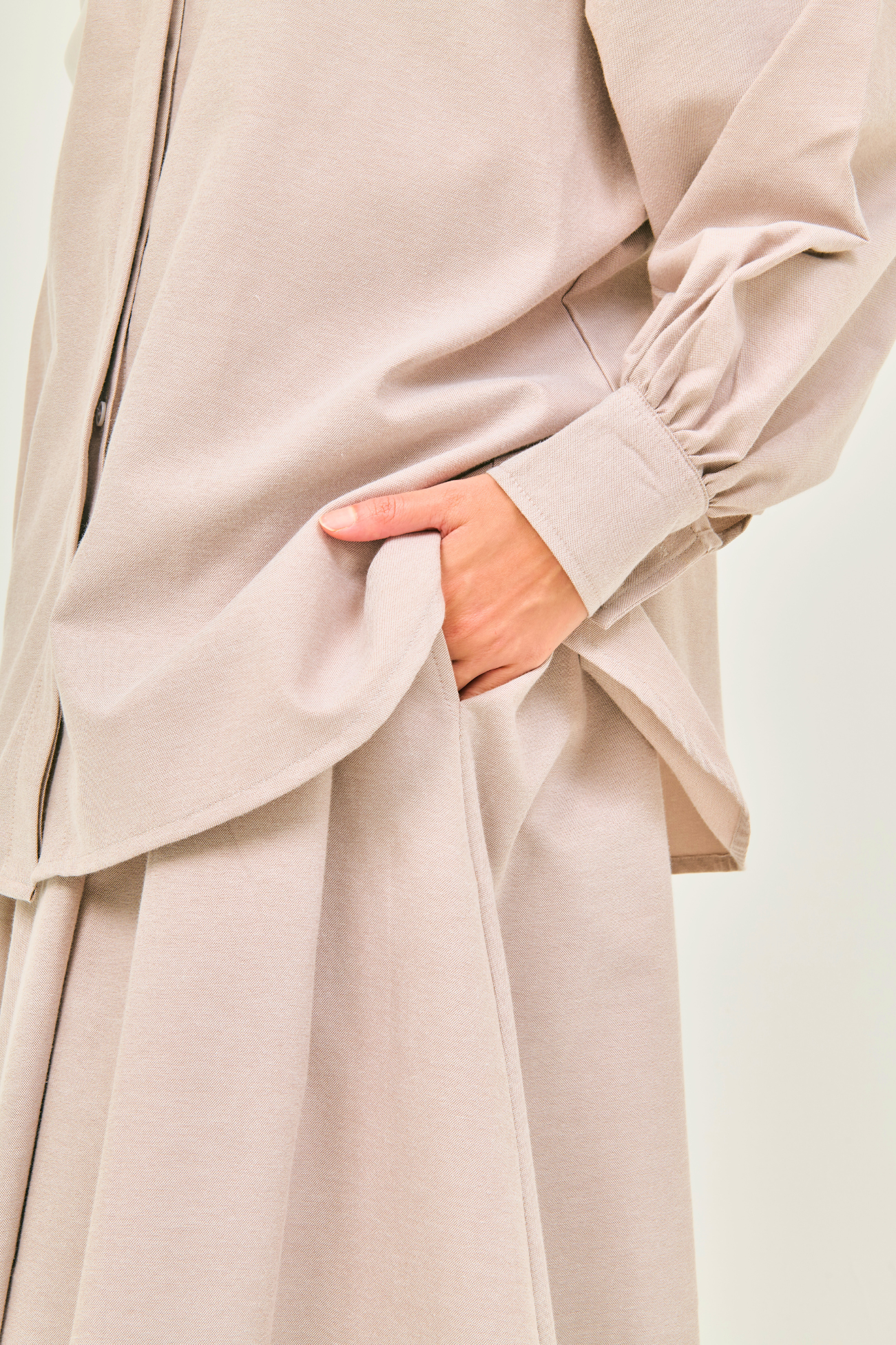 EASE Collection – Taupe Skirt