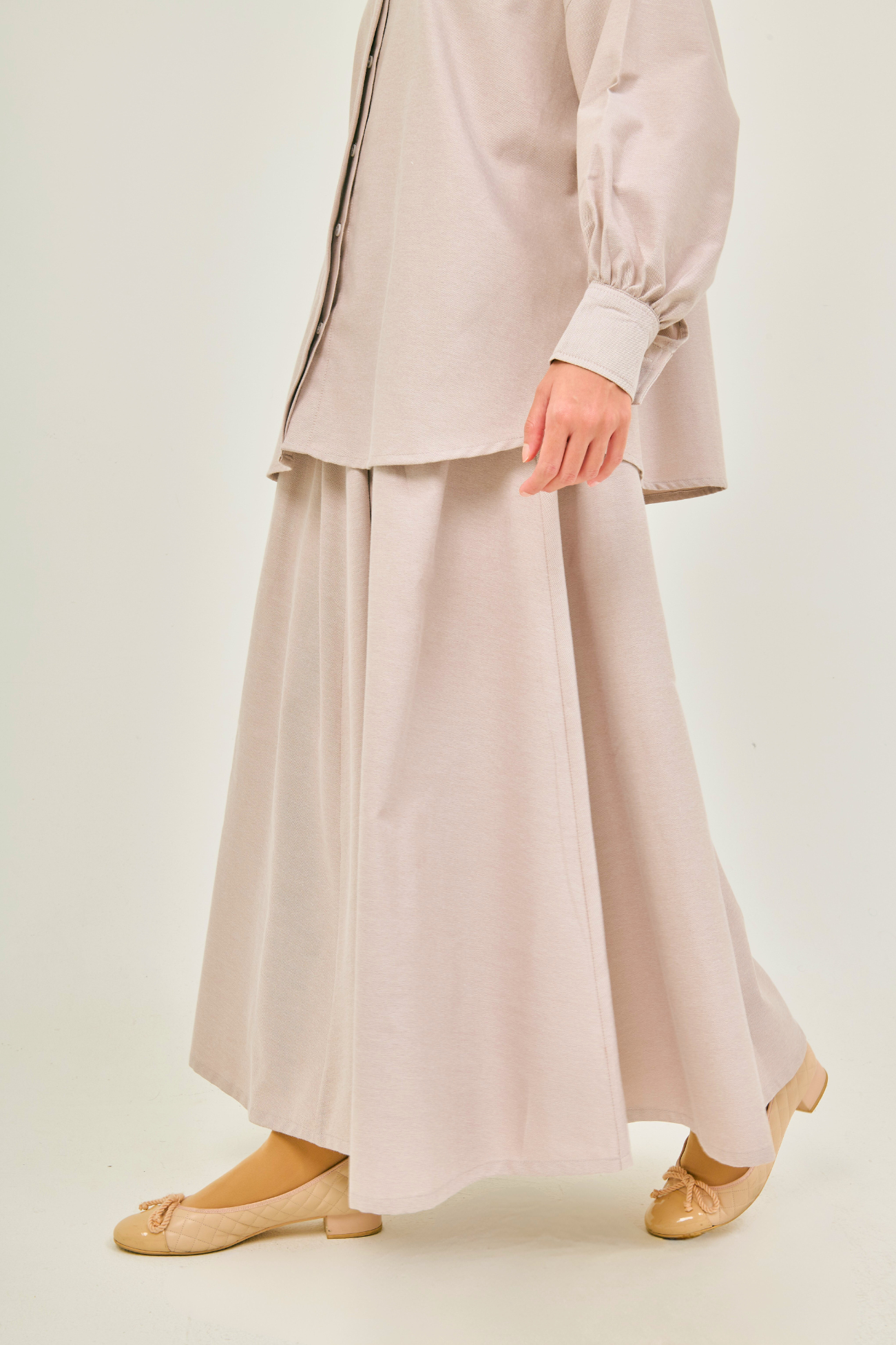 EASE Collection – Taupe Skirt