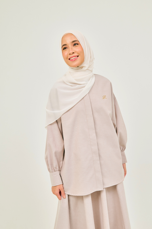 EASE Collection – Taupe Blouse
